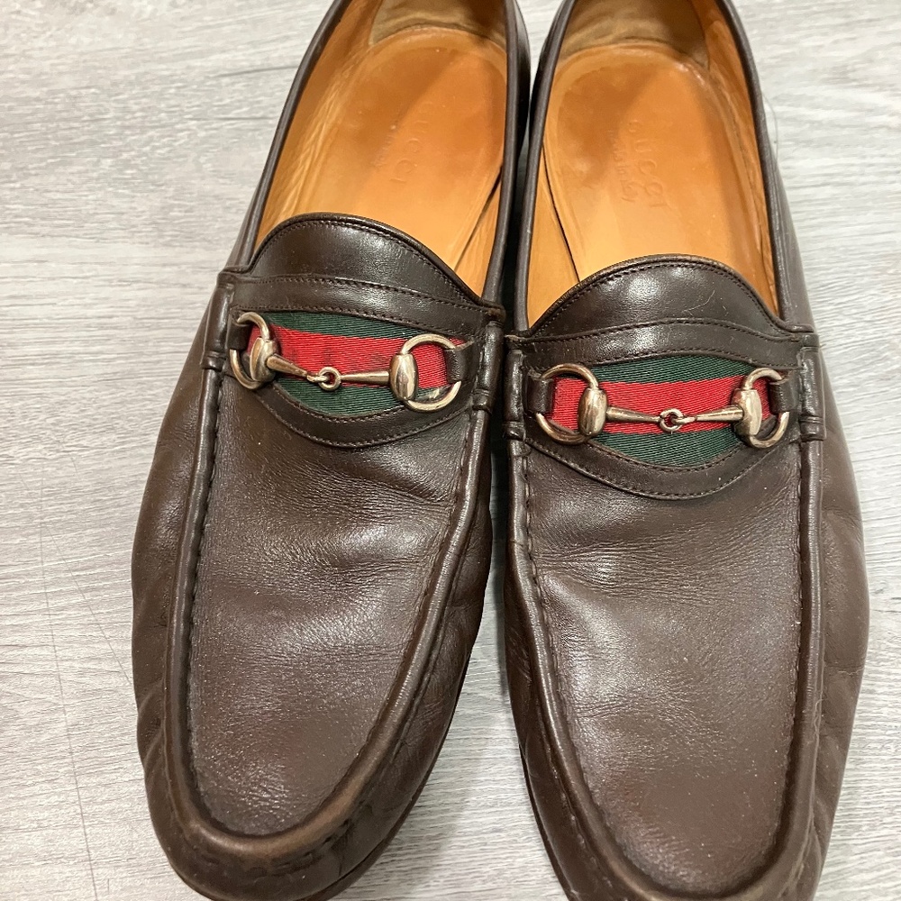 Used Gucci Leather Loafers